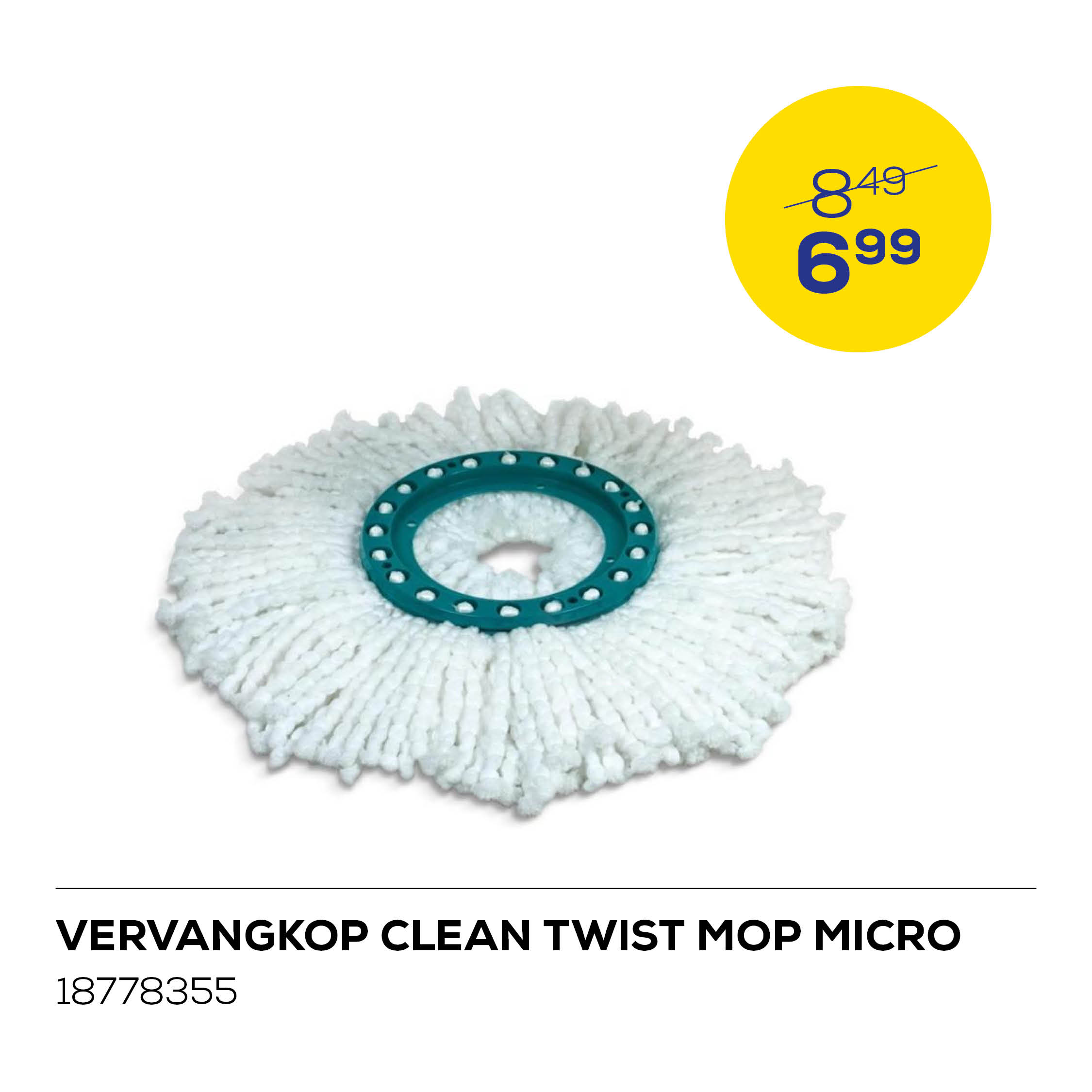 Leifheit Vervangkop Clean Twist Mop Micro